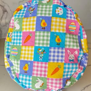 Patchwork Easter Scrub Cap image 3