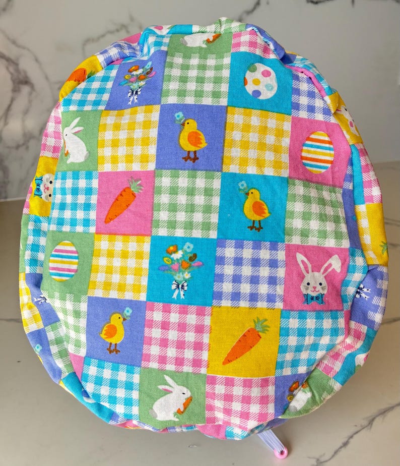 Patchwork Easter Scrub Cap image 3