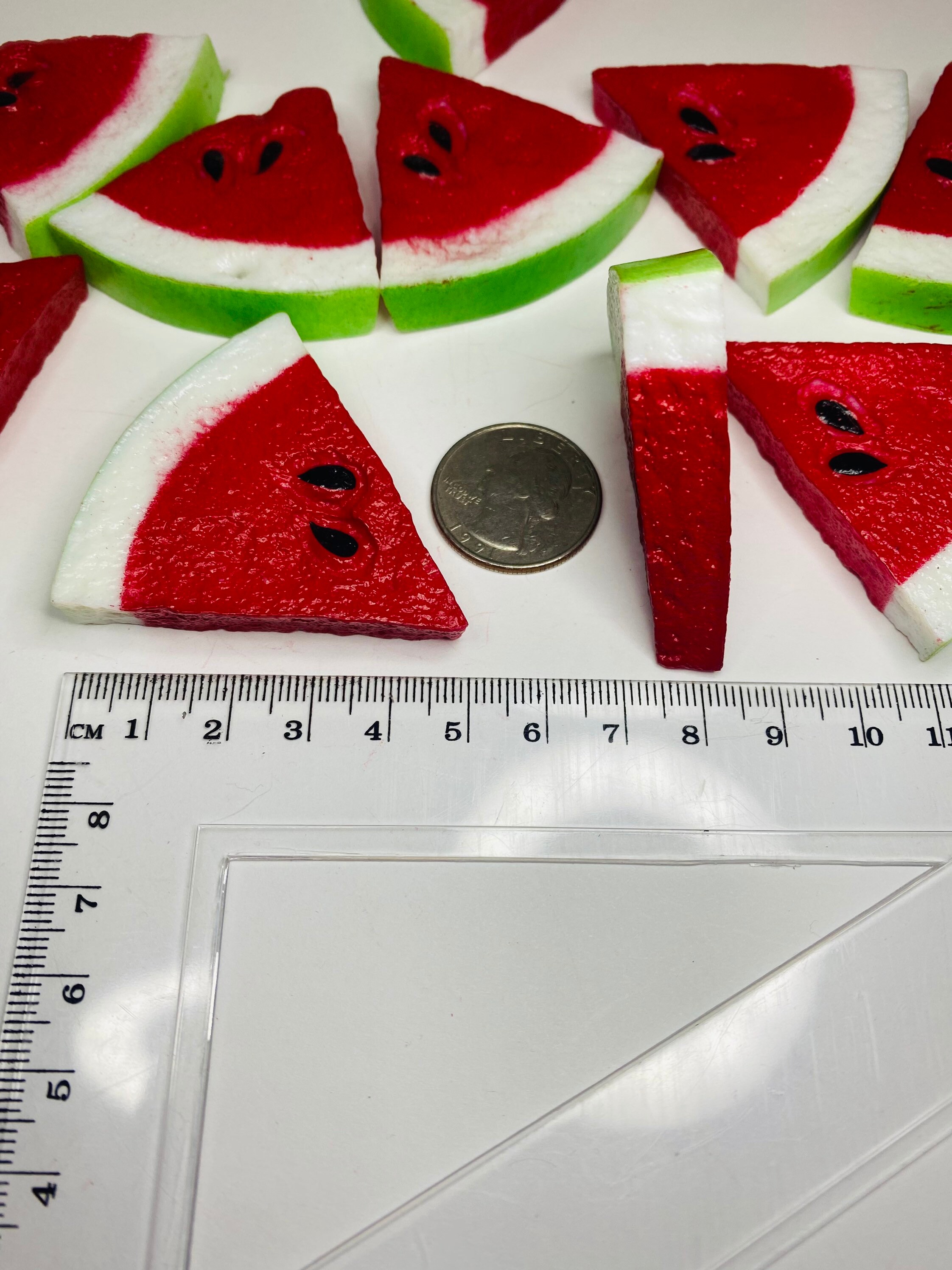 Watermelon Fake Fruit Slices Photography DIY Dollhouse Etsy UK