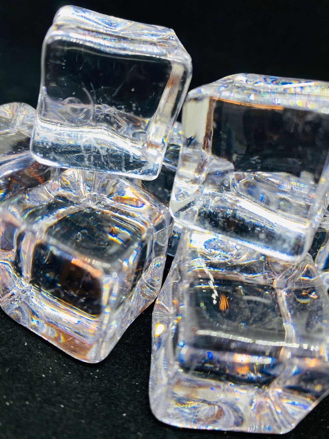 Fake Ice Cubes Fake Desserts Fake Drinks Fake Clear Ice Etsy