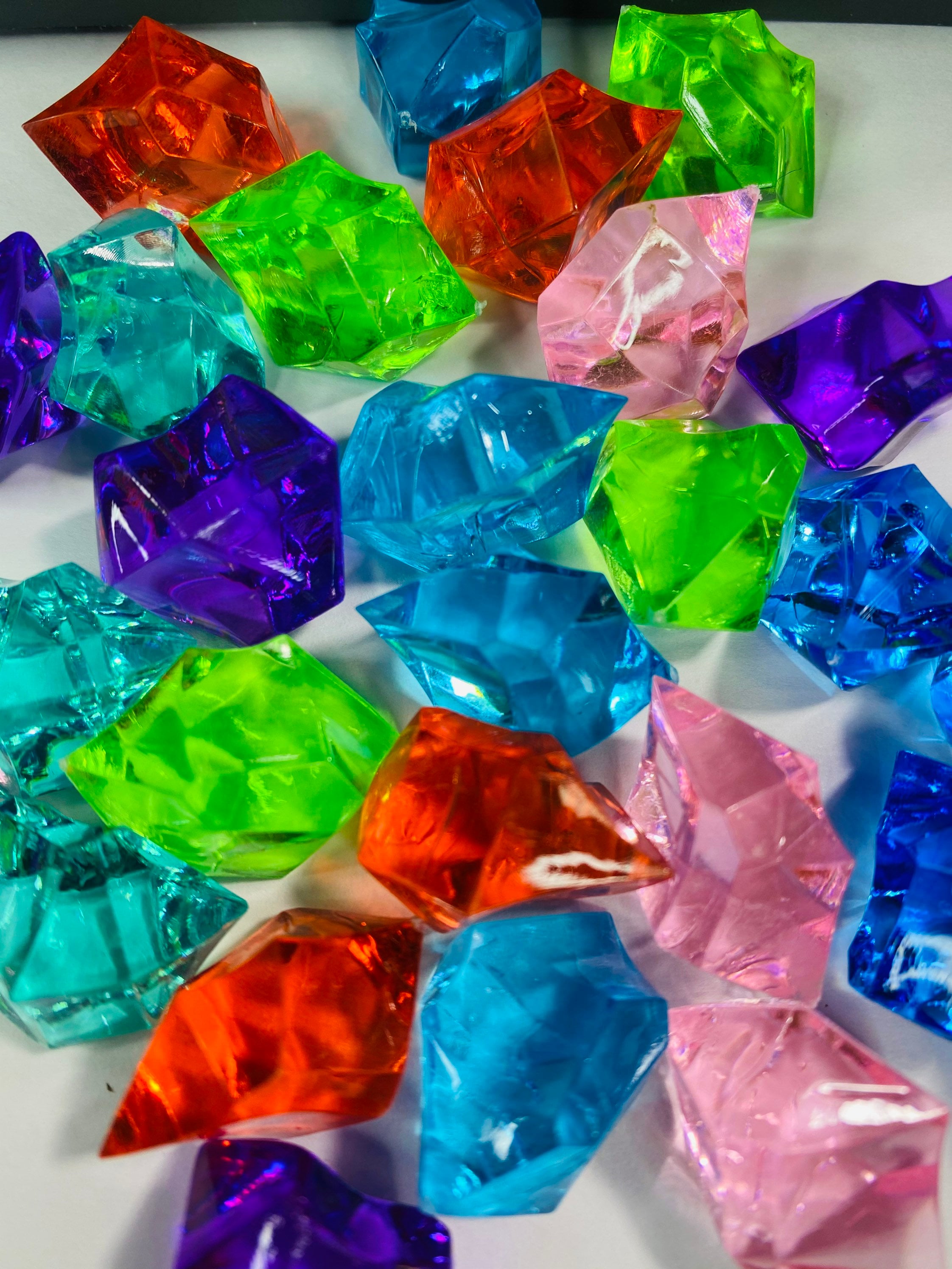 Fake Large Crushed Ice Colors Fake Ice Cubes Mini Fake Etsy UK