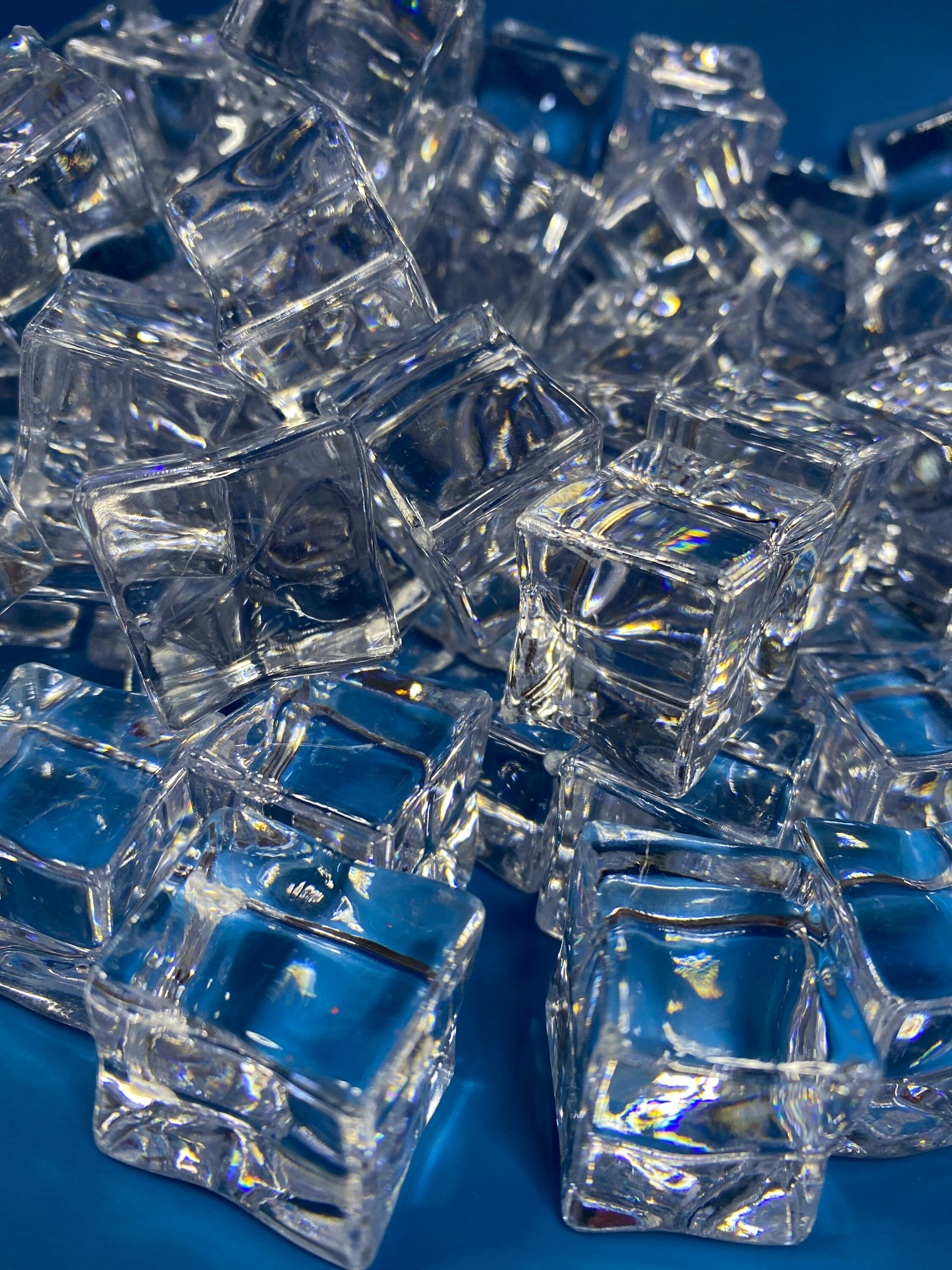 Fake Ice Cubes Fake Desserts Fake Drinks Fake Clear Ice Etsy