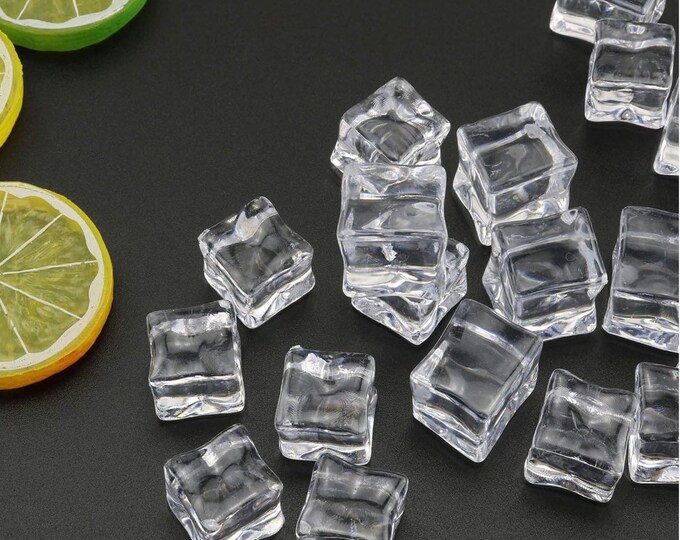 Large Quantity Fake Ice Cubes Fake Desserts Fake Drinks Fake Clear Ice