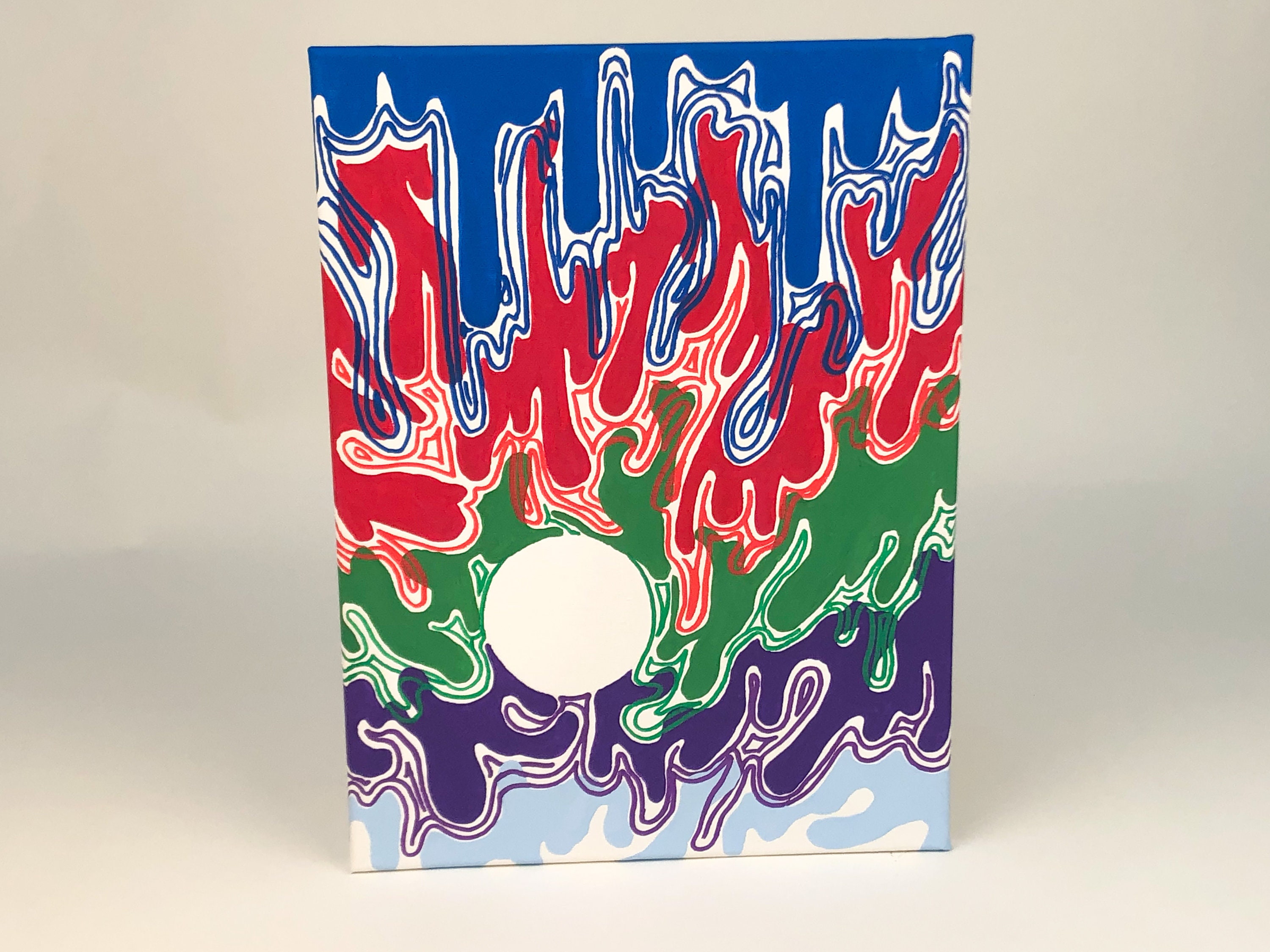 color drips with acrylic color drips with acrylic