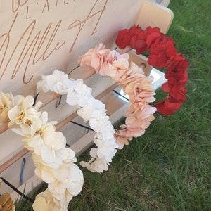 headbands made of preserved natural flowers image 5