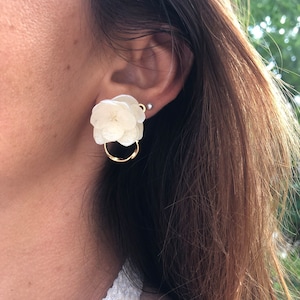 Mini creole in stabilized fresh flowers from Japan - crystallized finish