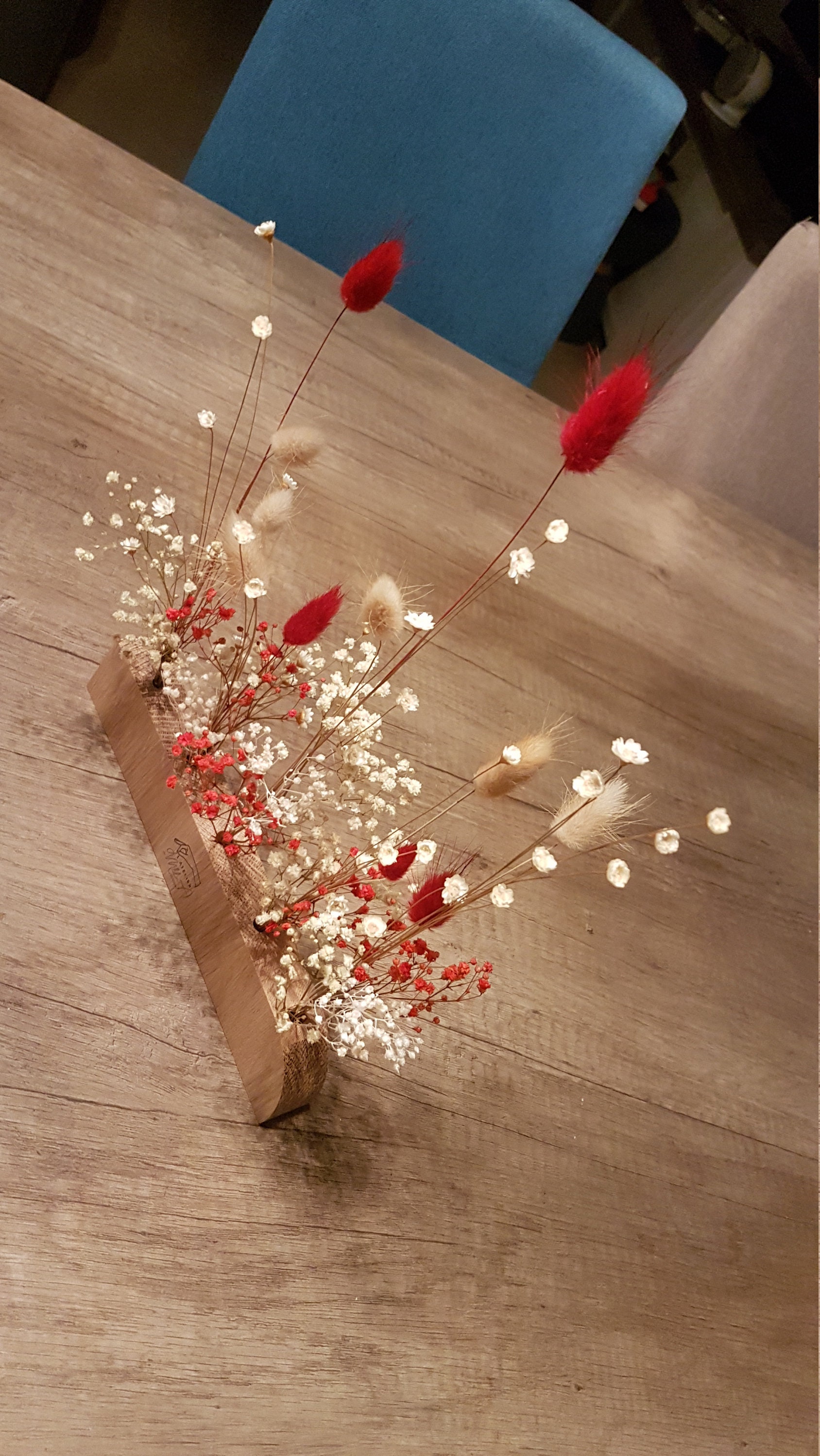 Vase Minimaliste en Fleurs Stabilisées