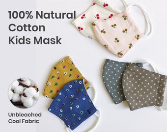 Cute Pattern Kids Face Mask, Neutral Children Face Mask, Kids Medium, Large, XL Mask, Reusable Kids Face Mask, Star Pattern Kids Face Mask