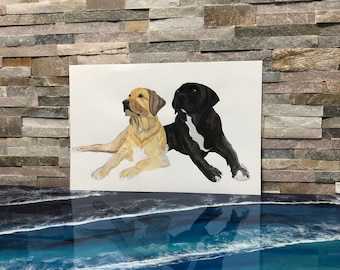 Pet Painting, Pet Portrait, House warming, gift, Custom Dog Portrait, Watercolor Portrait, for her, for him, made to order