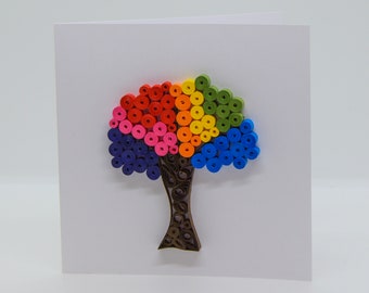 Colourful Tree Quilled Card|Congratulations Congrats|So Proud of You|Thinking of You|Happy Birthday Anniversary|Celebration|Love You Lots