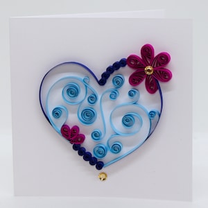 Quilled Heart|Wszystkiego najlepszego z okazji urodzin i rocznicy|Gratulacje z okazji uroczystości|Kocham Cię, tęsknię za Tobą, myślę o Tobie|Wysyłanie miłości, dobrych wibracji, pozytywności