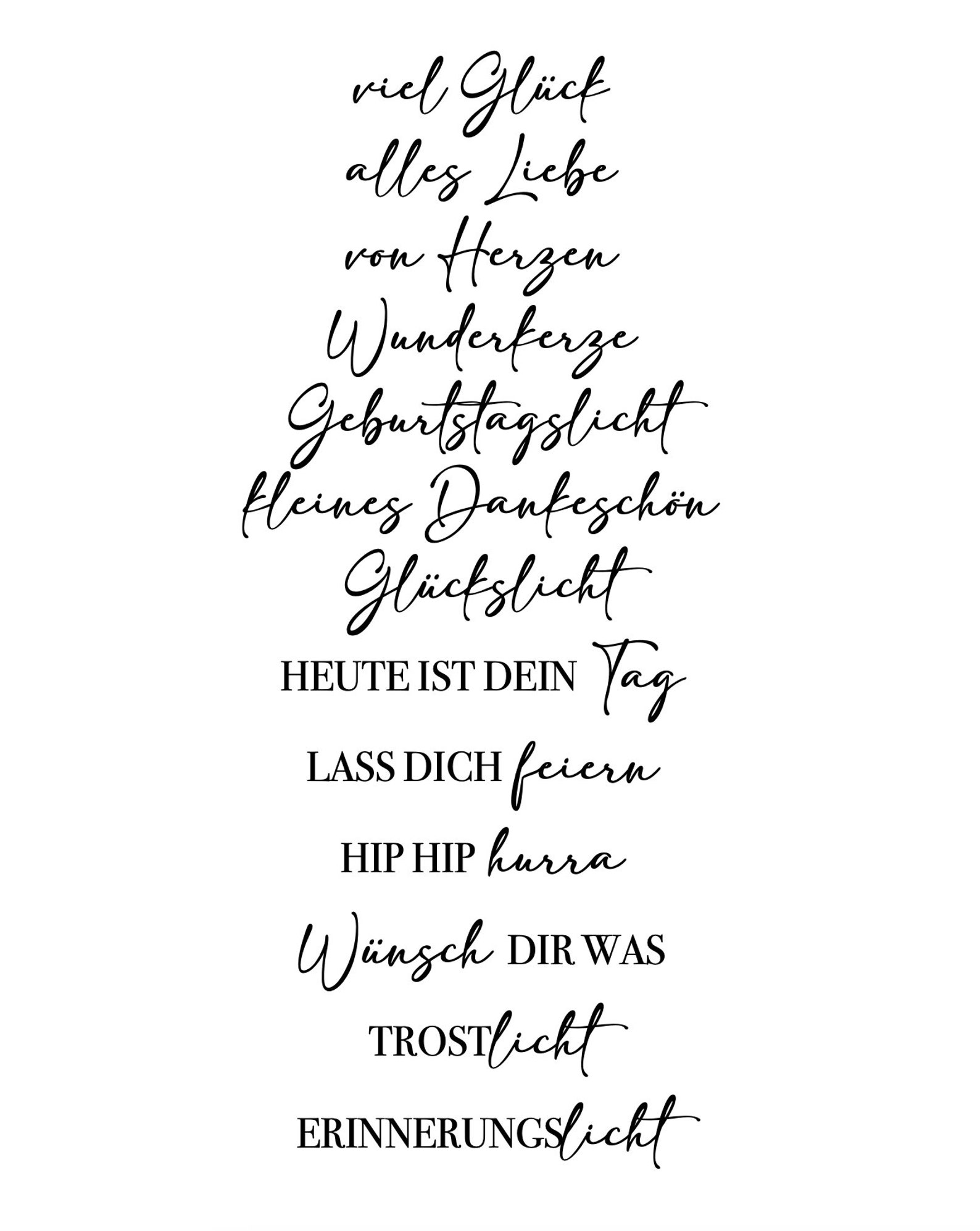 1x Kerze mit Spruch personalisiert Botschaft Stabkerze weiß Etsy.de