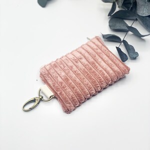 Mini portafoglio BreitCord rosa antico, piccolo portafoglio, borsetta, mini portafoglio, mini borsetta, mini custodia, portamonete