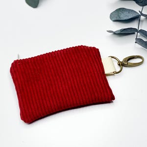 Mini billetera pana rojo vino, billetera pequeña, monedero, mini monedero, mini billetera, monedero rojo, influenza