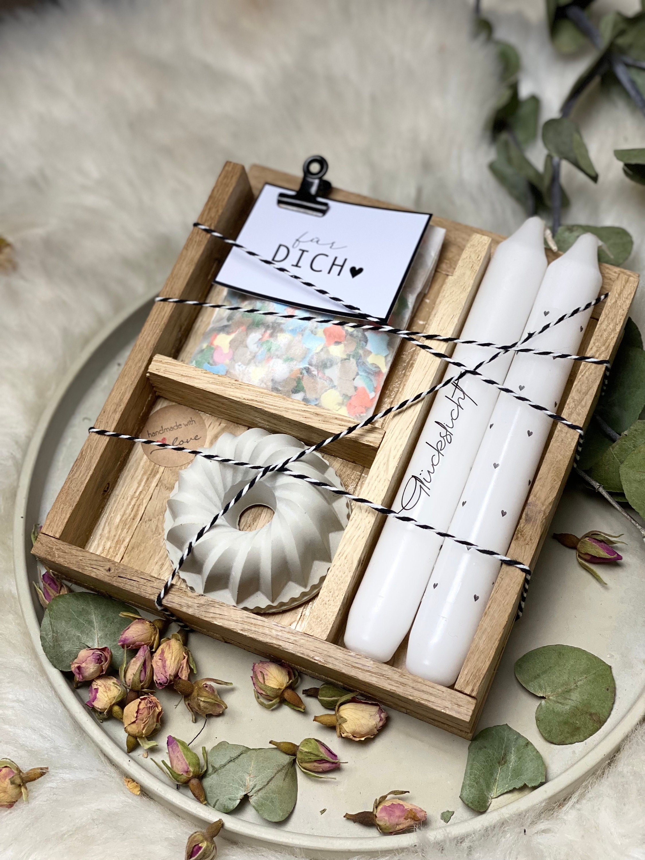 Kerze mit Spruch in HOLZBOX Kerze Geschenk Etsy.de