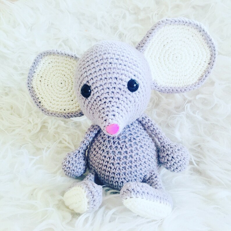 Playclock mouse wish color wish melody personalized crocheted
