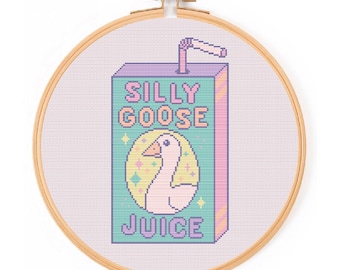 Silly Goose Cross Stitch Juice Pattern PDF
