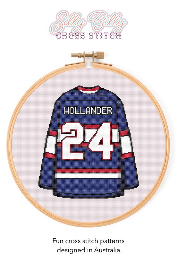 Shane Hollander Jersey Cross Stitch Pattern: Heated Rivalry Geeky