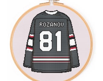 Schema punto croce per maglia di Ilya Rozanov: ricamo Geek "Rivalry Heated" (schema PDF)