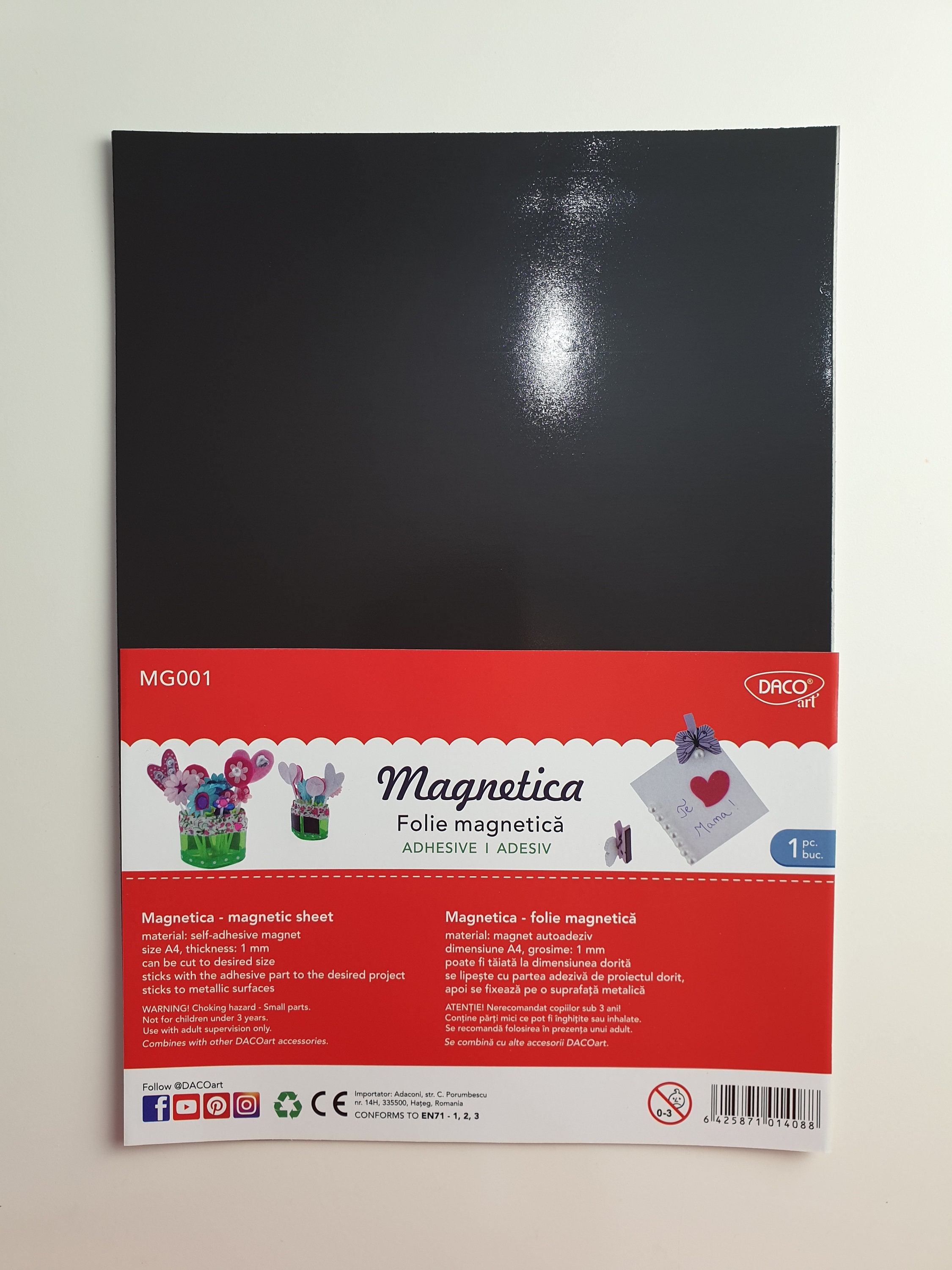  Flexible Magnets Self Adhesive Magnetic Sheets - Make Anything  a Magnet - Magnetic Adhesive Sheets -Premium Quality Peel and Stick Magnets  20 mil (Pack of 5, 8.5 x 11) : Office Products