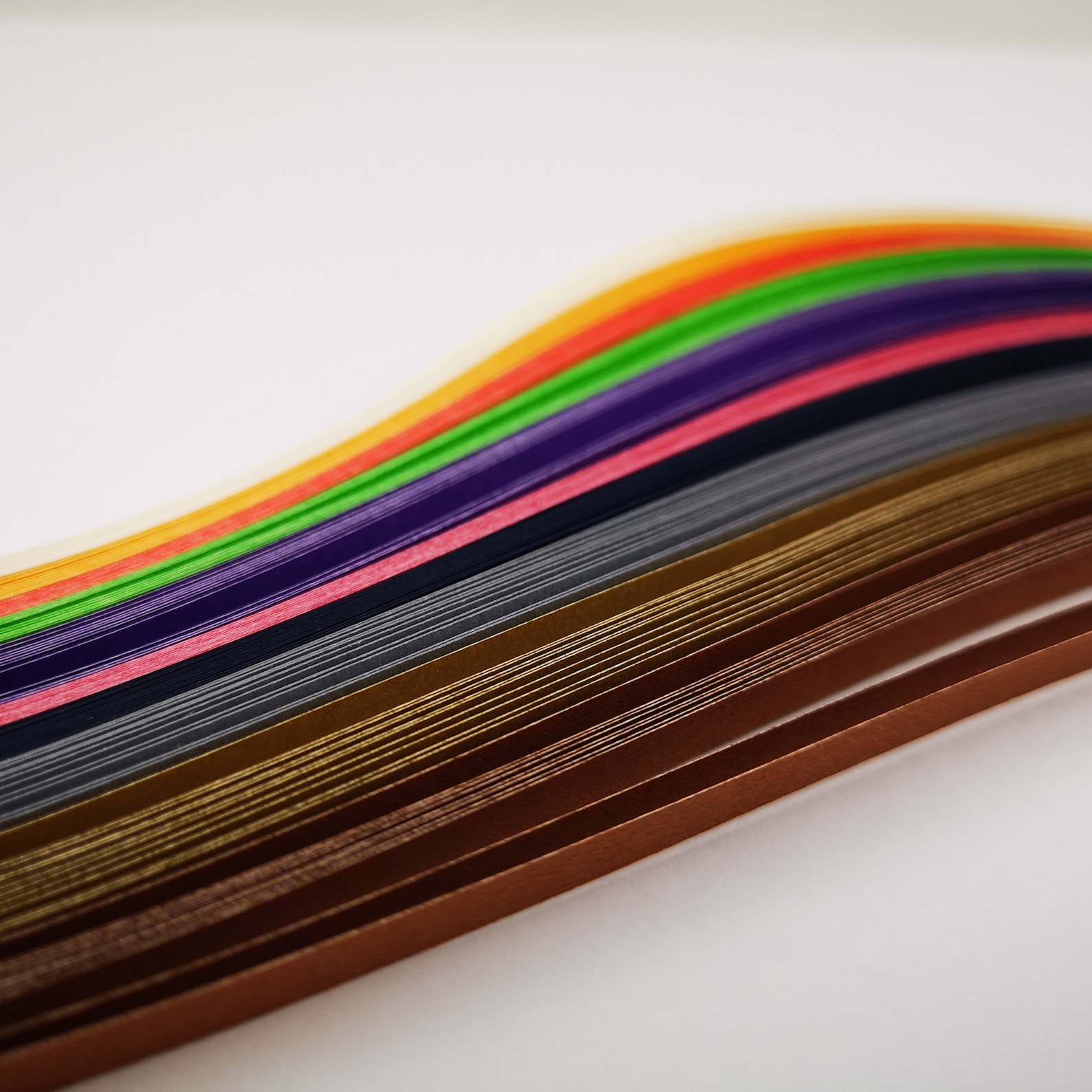 Metallic Mix Long Quilling Paper 100 strips with sticky end Etsy
