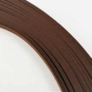 1000 tiras de papel para filigrana de 5 mm, color marrón chocolate, 80 g/m², D32, 5 paquetes