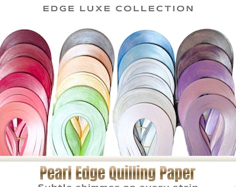 Pearl Edge Quilling Paper 200 Strips 5mm – Metallic Finish Made in Europe