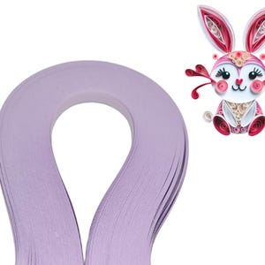 1000 Quilling Paper Strips Lavender 5 mm 80 gsm, P85, 5 packs