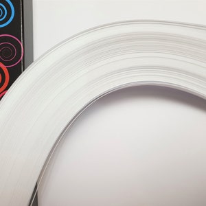 200 Strisce di Carta Bianca, 130 g/m², larghezza 3/5 mm, tecnica quilling, marca Mustash
