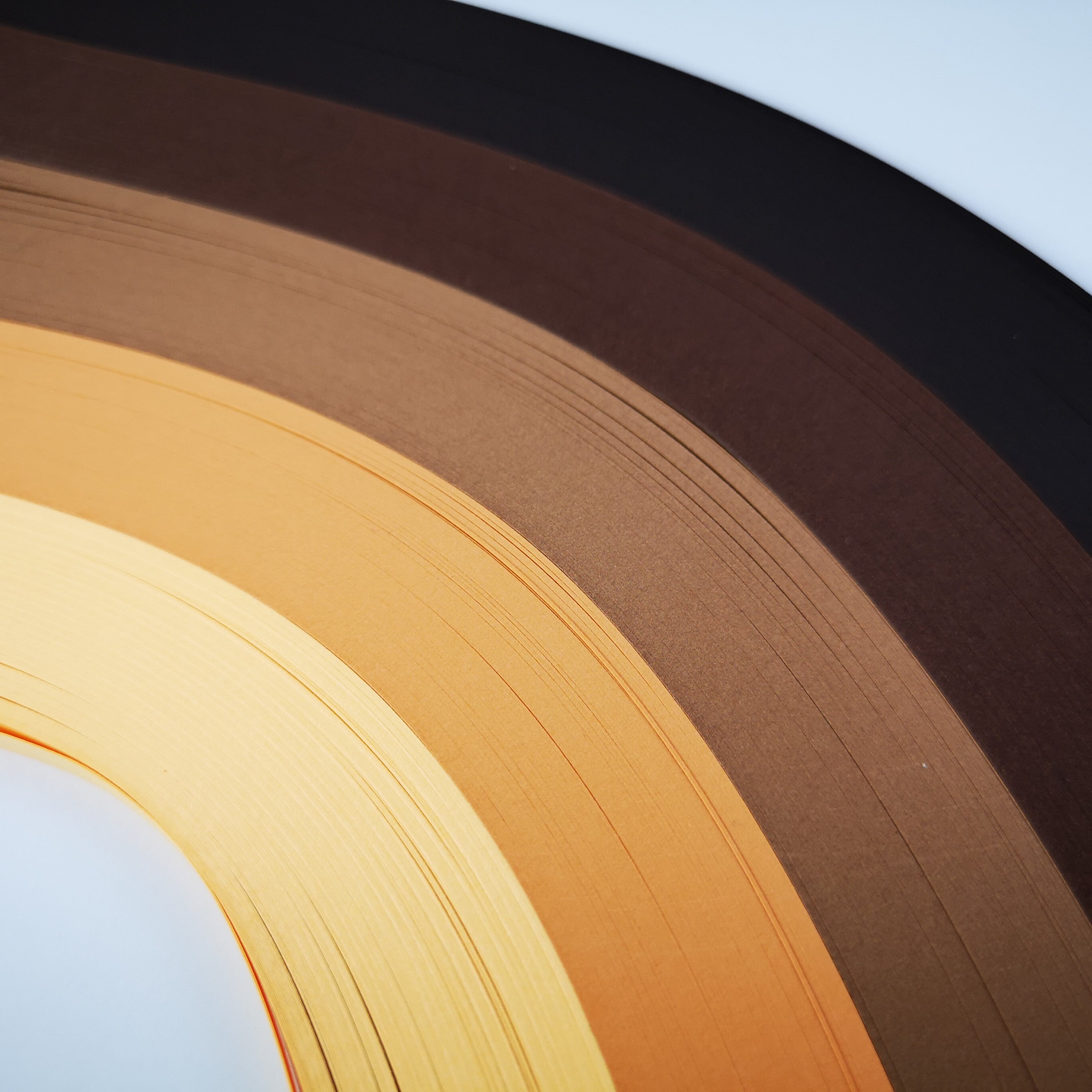 Pack of 1000 Quilling Paper Strips brown Color Palette 5 Colors, 29.7