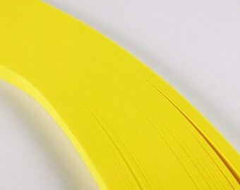 1000 bandes de papier Quilling 5 mm jaune foncé 80 g/m², 5 paquets