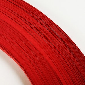 1000 bandes de papier quilling rouge Noël 5 mm 80 g/m² C45