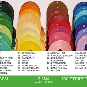 3 mm 200 Quilling Paper Strips 130 gsm