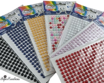 260 Perle autoadesive da 3 mm Piccoli e bellissimi ornamenti adesivi