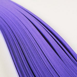 1000 Quilling Paper Strips Purple 5 mm 80 gsm, C91, 5 packs