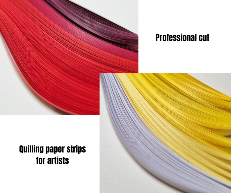 1000 Quilling Paper Strips Ivory, 1–3–5 mm Choice, 80 gsm, 5 Packs, X64 image 9