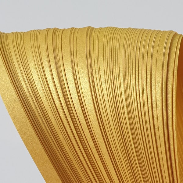 Metallic Gold Quilling Paper 3 mm or 5 mm - Mustash