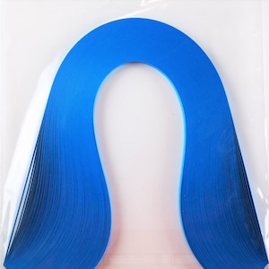 1000 Quilling Paper Strips Intensive Blue 1 mm / 3 mm / 5 mm 80 gsm R88, 5 packs