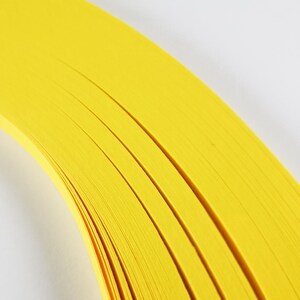 1000 strisce di carta per quilling 5 mm giallo intenso 80 gsm, R66, 5 confezioni
