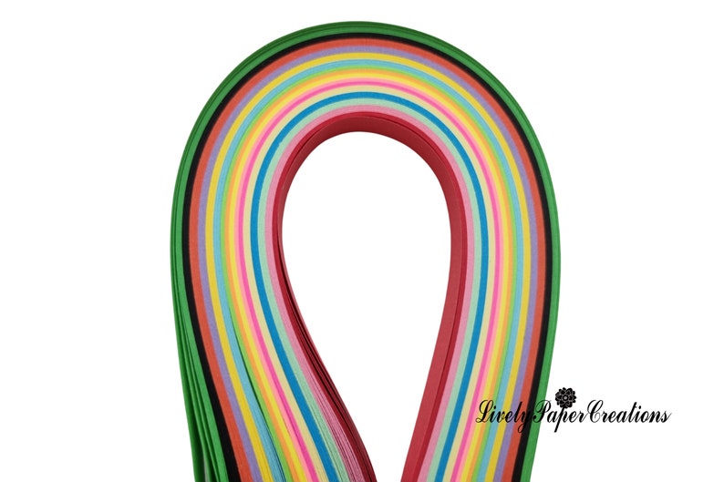 10 Mm Quilling Paper Strips 600 for Papercrafting, Quilling, Lucky