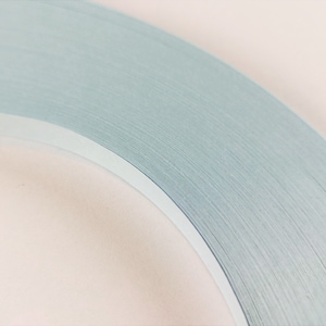 1000 tiras de papel para filigrana azul claro de 1 mm, 3 mm y 5 mm, 80 g/m², 5 paquetes, 96 unidades, ideal para proyectos 3D y bobinas compactas, suministros de joyería