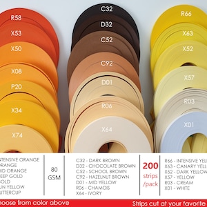 3 mm 200 bandes de papier pour Quilling Créations de papier vives une couleur