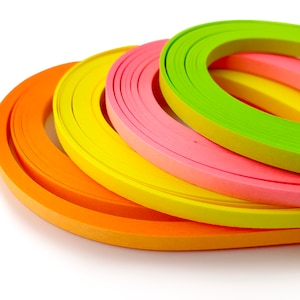 100 strisce di carta fluorescente per quilling