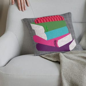 Patrón de bloque de colcha Book Club: Foundation Paper Piecing (Patrón FPP), 4 tamaños