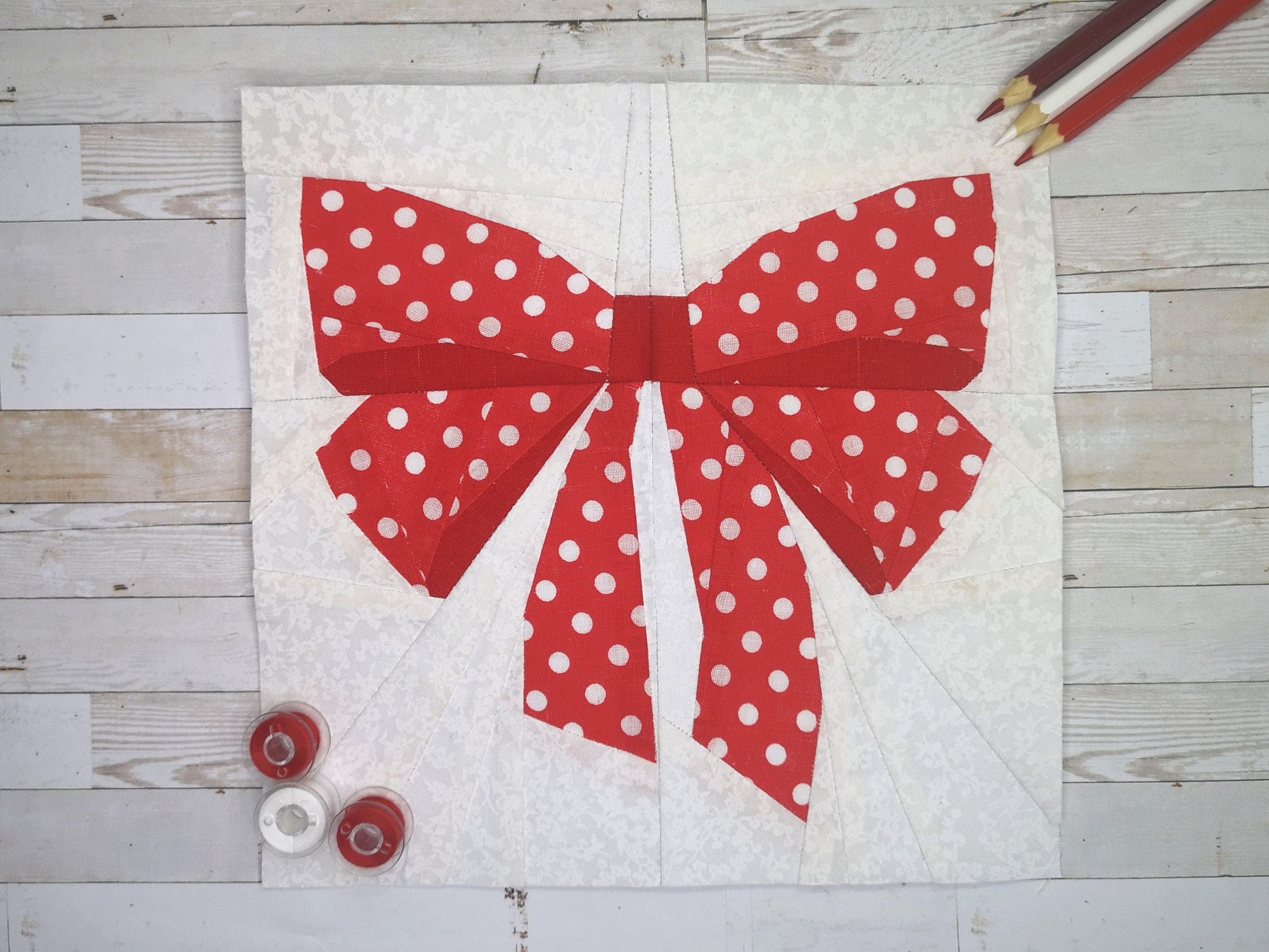 Ribbons & Bows Foundation Paper Piecing Pattern FPP Quilt - Etsy UK
