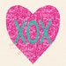 XOX Love Heart, Foundation Paper Piecing Pattern (FPP), Quilt Block ...