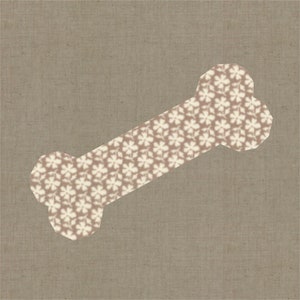 Give a Dog a Bone. Foundation Paper Piecing Pattern (FPP Pattern), Quilt Block, 6 sizes