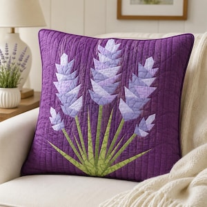 Lavender Bliss, Foundation Paper Piecing Pattern (FPP), Quilt Block, PDF Pattern - 5 sizes