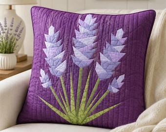 Lavender Bliss, Foundation Paper Piecing Pattern (FPP), Quilt Block, PDF Pattern - 5 sizes