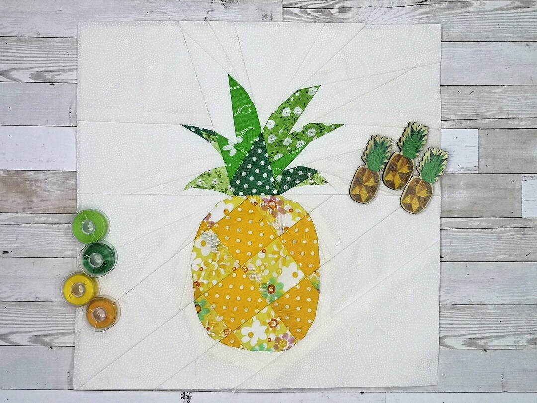 Pineapple Foundation Paper Piecing Pattern FPP, Quilt Block, PDF